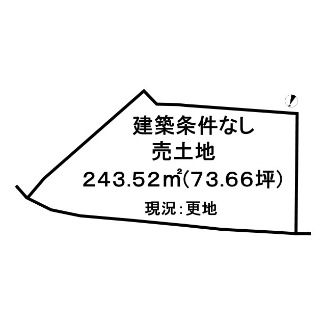 売土地　篠町浄法寺茱萸谷の土地図