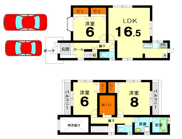 【間取り】 | 桂坂　御陵峰ヶ堂町二丁目一戸建 | 平成11年8月建築