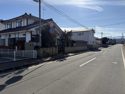 【前面道路含む現地写真】 | 佐久市臼田小学校北売地