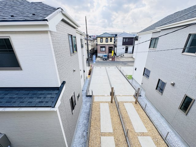 松戸市六高台３丁目新築戸建【六実第三小学校：2分】の展望|バルコニーより南側眺望