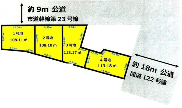 【区画図】 | 川口元郷１丁目　建築条件なし売地