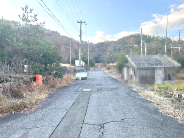 長浜市西浅井町大浦114坪売地の前面道路含む現地写真