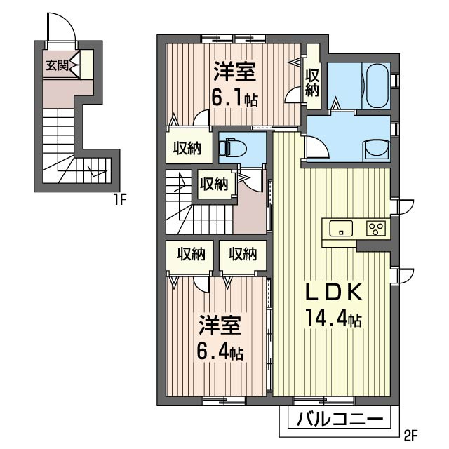 シェルト　ヴェッタの間取り
