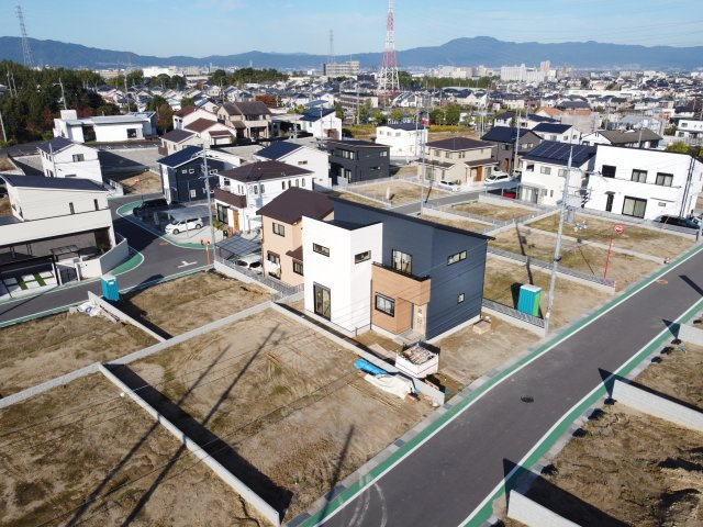 かがやきの郷３期　36号地の前面道路含む現地写真
