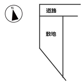 【土地図】 | 工夫次第で駐車スペース二台確保できます！ 諸条件お尋ねください！