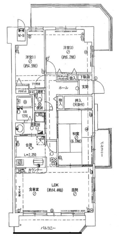 リベール明石江井ヶ島Ⅱの間取り
