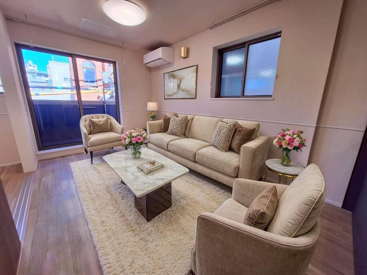 フルリ・シュシュの居間・リビング|CG家具のため実際は家具が付きません