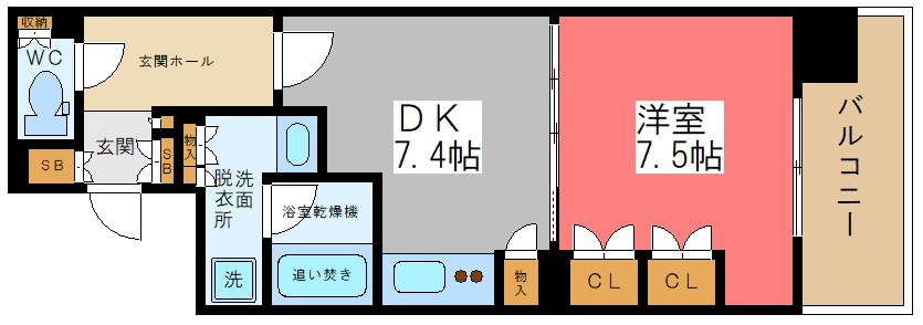 メルクマール京王笹塚レジデンスの間取り