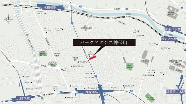 パークアクシス神保町の地図