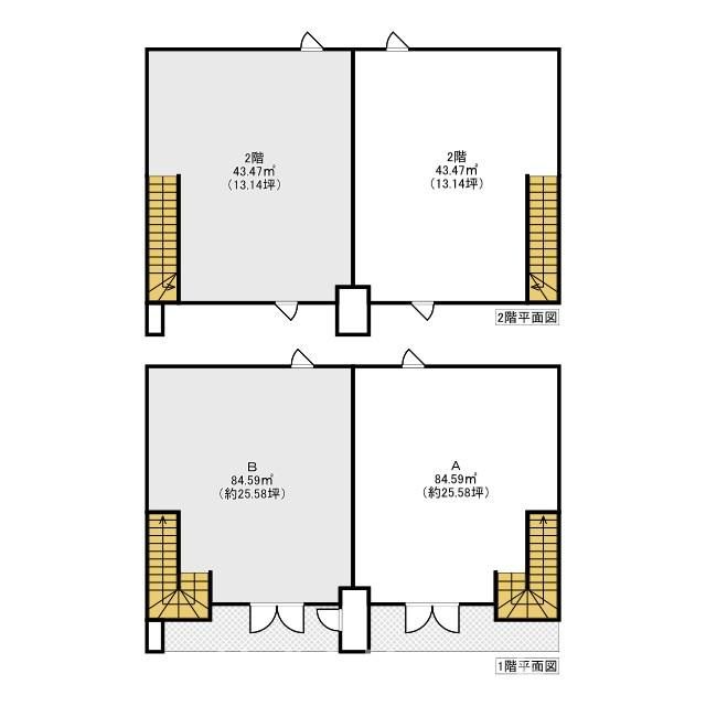 長久手市勝入塚　貸店舗の間取り