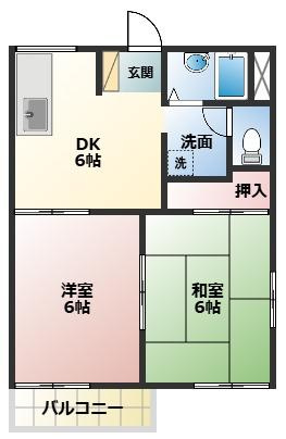 タウニィ吉川Aの間取り