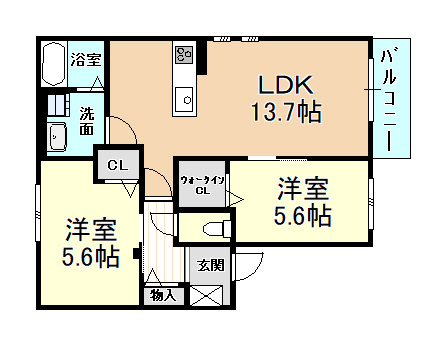 【間取り】 | シャルムメゾン法善寺