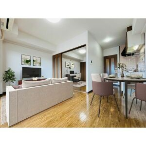 グランドハイツ豊山Ⅱの居間・リビング