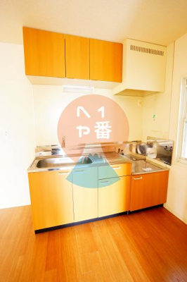 【キッチン】 | サンモール清水D | ガスコンロ設置可能なキッチンです　※参考写真です