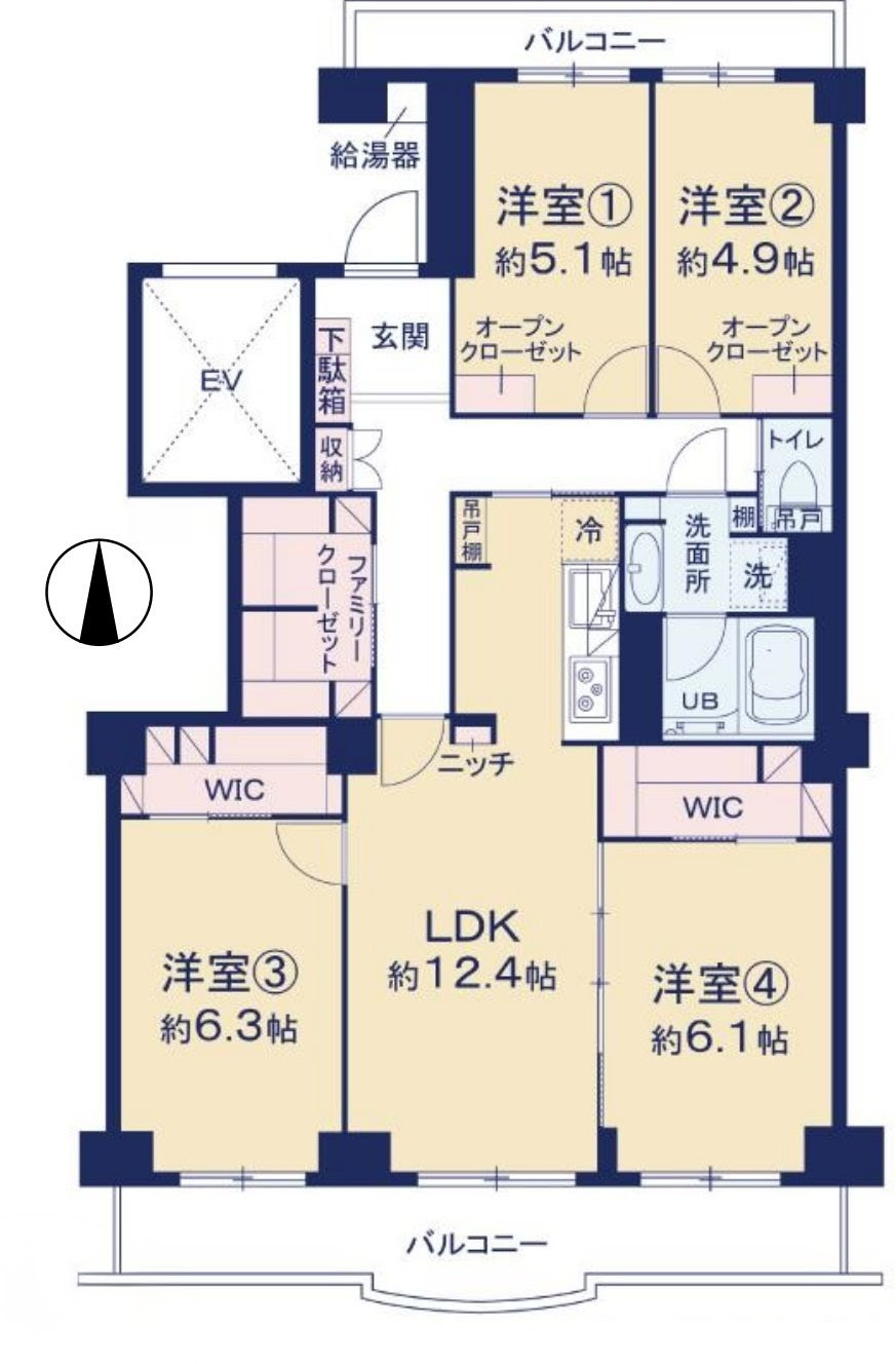 サンライトパストラル弐番街C棟の間取り