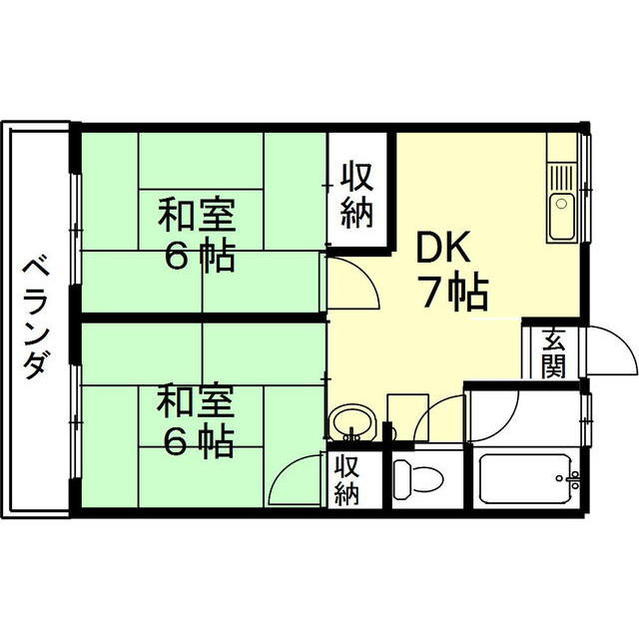 チェリス鏡島の間取り