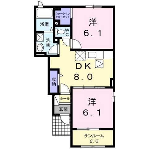 イーストフィールド　Ｃの間取り
