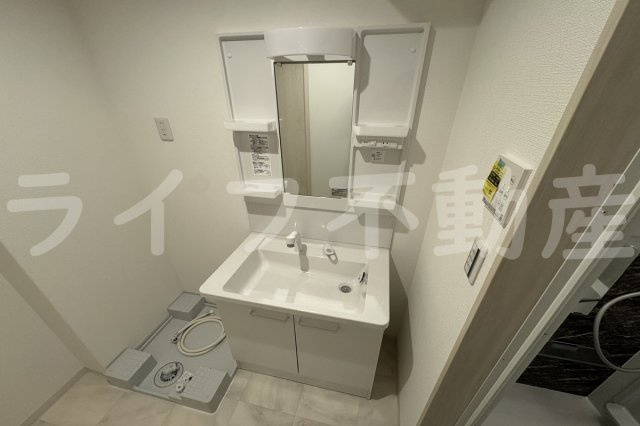 KTIレジデンス弥刀の独立洗面台|朝の身支度には欠かせない独立洗面化粧台