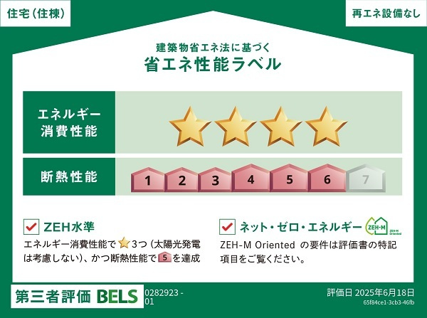 エメラ　ファミーユの省エネ性能ラベル