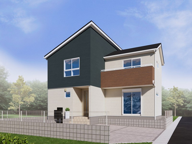 【外観パース】 | 久喜市葛梅1丁目　新築戸建　全3棟　2号棟 | 2号棟