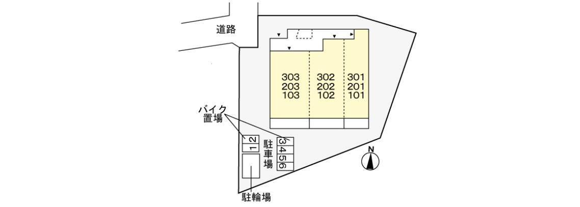 エメラ　ファミーユの区画図