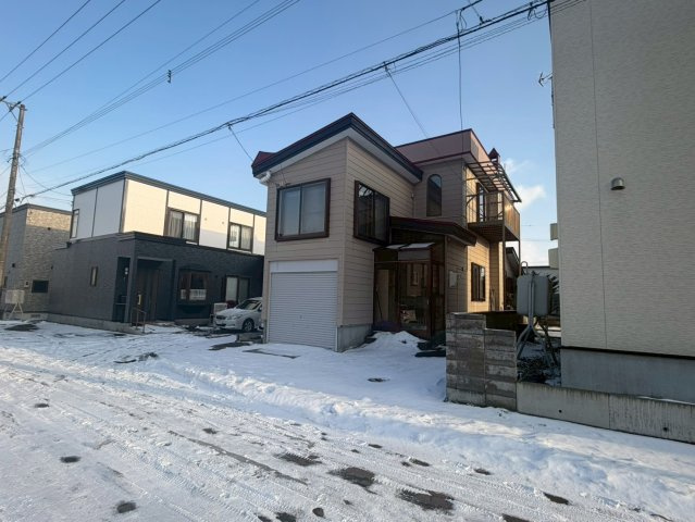 江別市向ヶ丘[売土地]の前面道路含む現地写真|小学校まで徒歩4分！