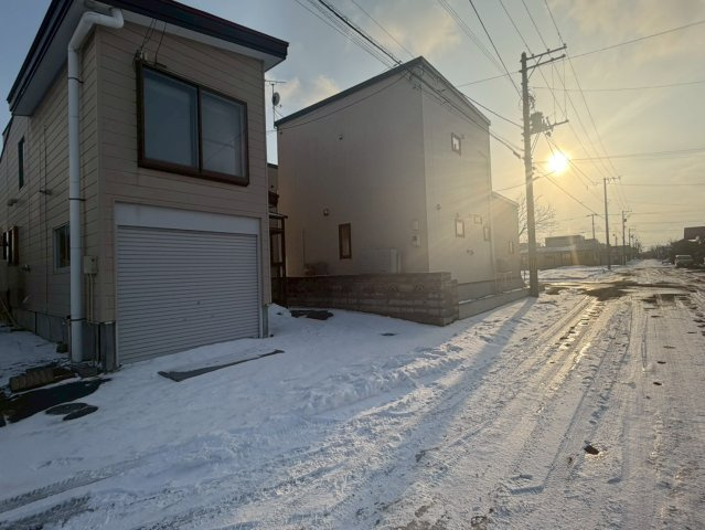 江別市向ヶ丘[売土地]の前面道路含む現地写真|現地土地写真！