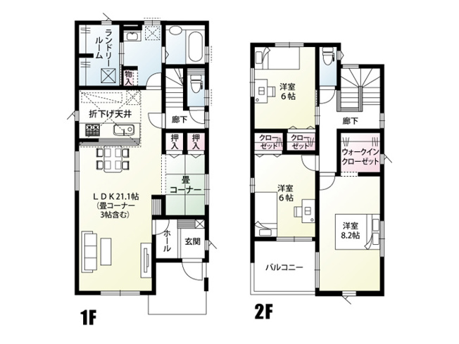 【間取り】 | 久喜市葛梅1丁目　新築戸建　全3棟　3号棟