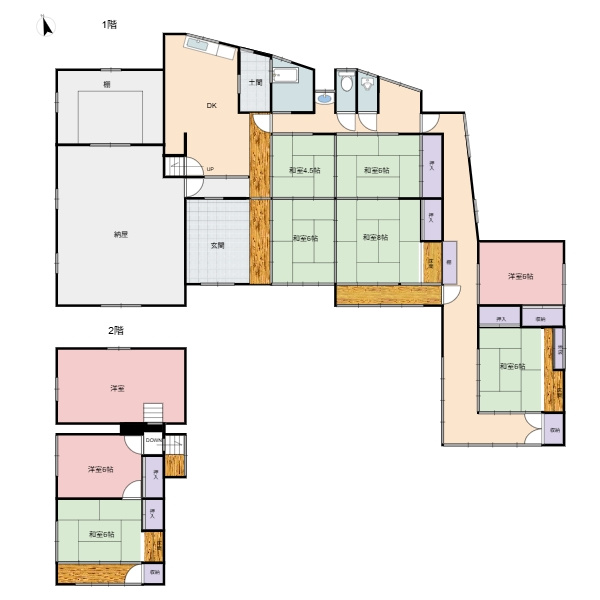 岡山市東区邑久郷の間取り