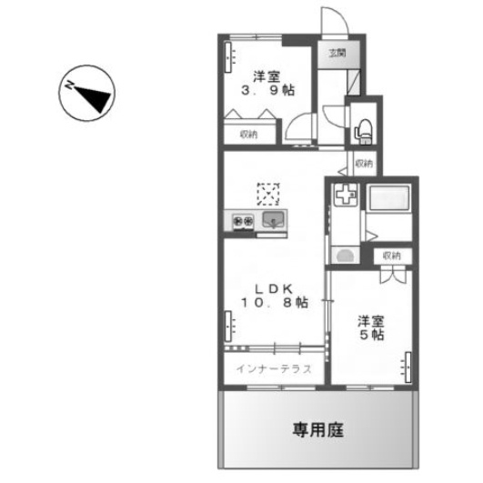 【間取り】 | ブルークラウドＢ