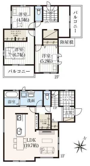 【間取り】 | 桶川市加納6期　GRAFARE　新築戸建　全32棟　31号棟