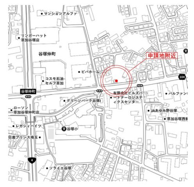 【地図】 | グランソフィア草加市谷塚町