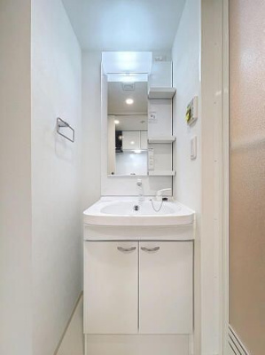 【洗面所】 | スカイコートリュクス品川大崎 | スペースが確保できる洗面所です