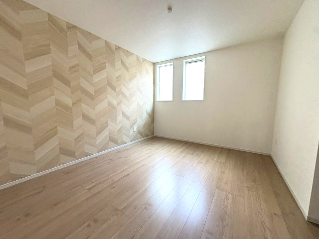 【寝室】 | 糸島市荻浦3丁目1期・平屋　7号棟（全10区画）【仲介手数料無料・0円】 | 現地写真。主寝室です。