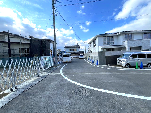 【その他】 | 糸島市荻浦3丁目1期・平屋　7号棟（全10区画）【仲介手数料無料・0円】 | 現地写真。前面道路です。