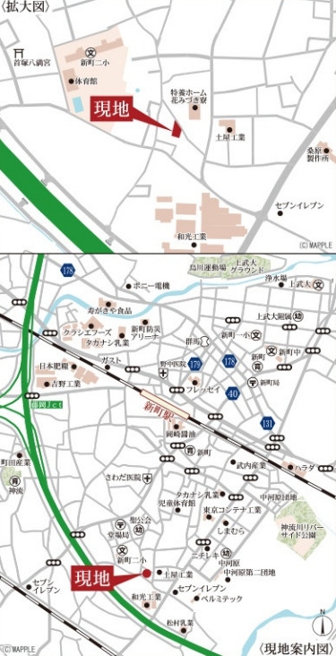高崎市新町第24　限定１棟　リーブルガーデン　新築建売の地図