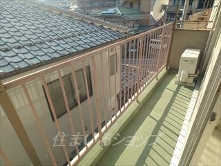 山田ビルのバルコニー|陽当たり・通風良好です
