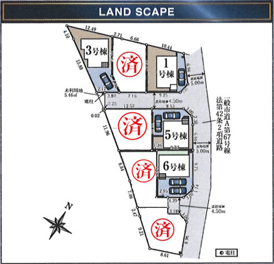 【区画図】 | 武蔵村山市神明新築全8棟
