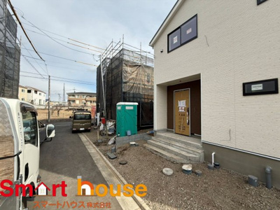 【前面道路含む現地写真】 | 武蔵村山市神明新築全8棟