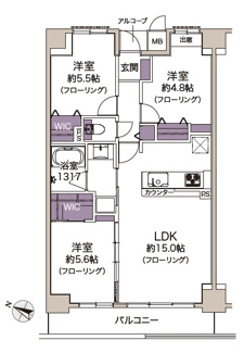 【間取り】 | コスモ東浦和