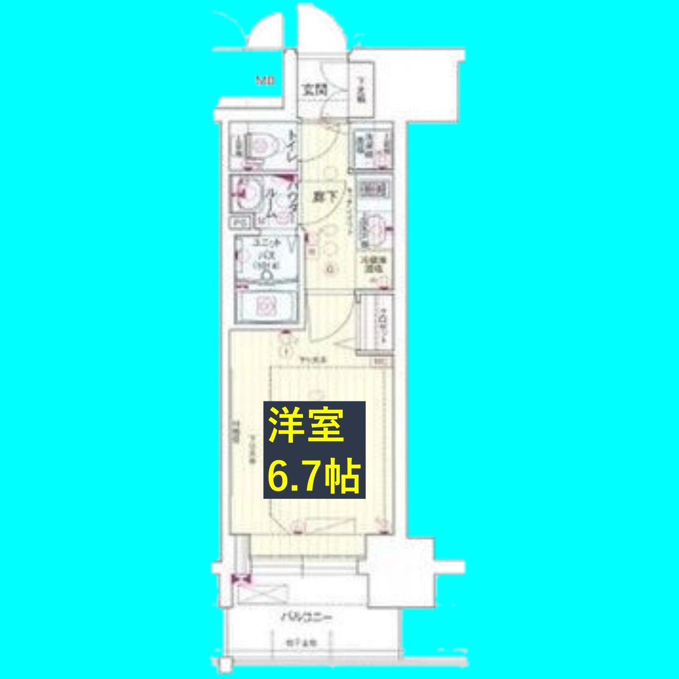 プレサンス金山デュアルの間取り