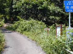 南熱海　月見ヶ丘分譲地の前面道路含む現地写真