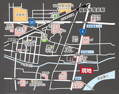 【地図】 | ＧＲＡＦＡＲＥ　鎌田２期 | ★内覧予約で新米4kg★