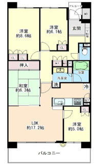 【間取り】 | ジオ彩都のぞみ丘ガーデンコートB棟