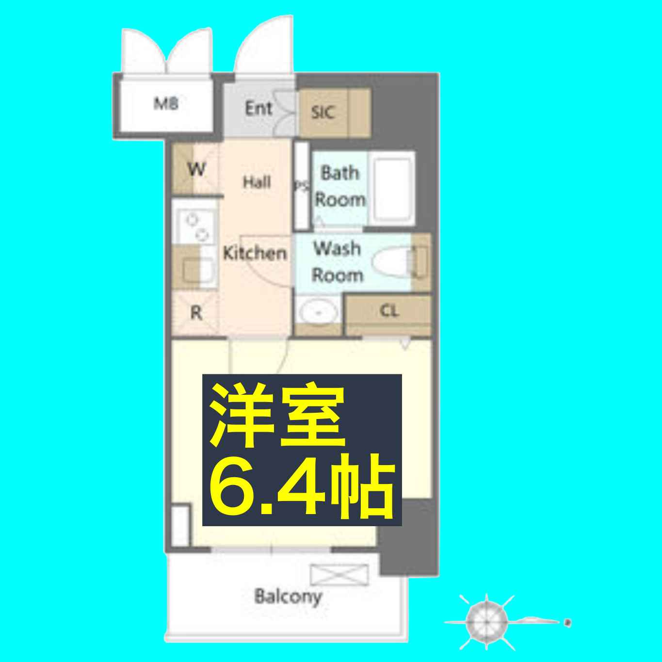 SHOKEN　Residence名古屋NORTHの間取り