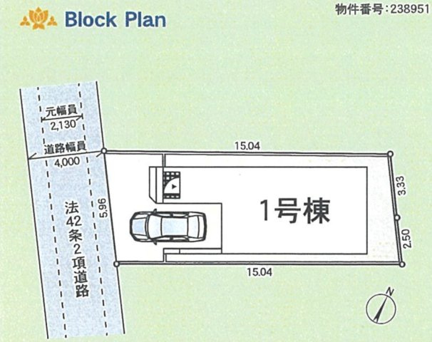 【区画図】 | 綾瀬市上土棚北　新築1棟