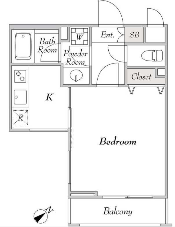 ミリアレジデンス桜新町　敷金０　礼金０　ペット相談の間取り
