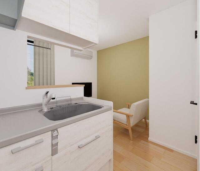 【キッチン】 | Ｇｒｅｅｎ　Ｖａｌｌｅｙ | イメージパース（家具などは含まれません）