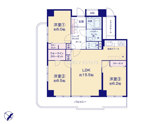 かさぷらたの間取り