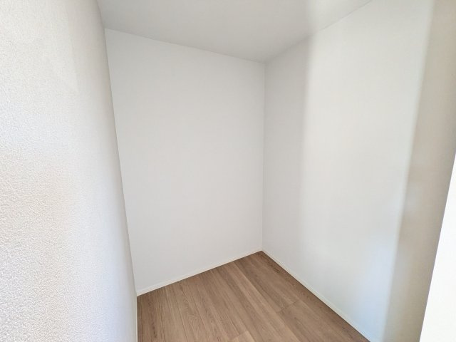 守谷市松ケ丘5期　新築戸建　1号棟の収納|大容量のウォークインクローゼット。衣類はもちろん、スーツケースや季節の家電もまとめて収納でき、居室空間をすっきりと保ちます。